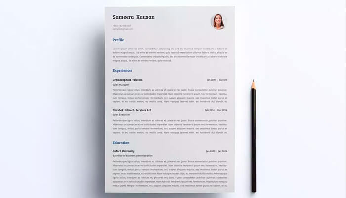10 Simple Resume