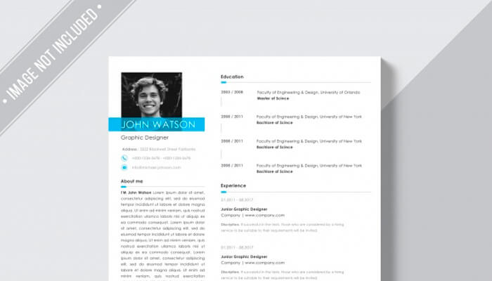 19 White CV Blue Details