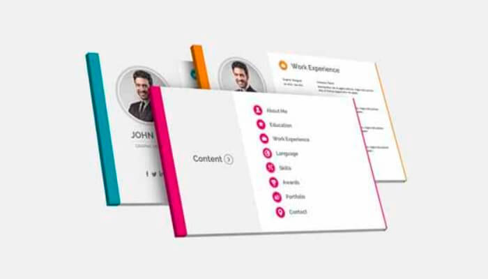 5 Resume Powerpoint Template