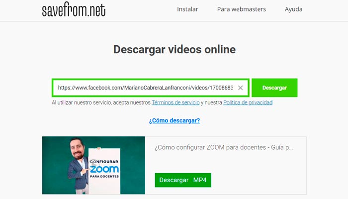 Increíble eco Parte 30 webs para descargar videos gratis de Redes Sociales - Tik Tok, Facebook  y Youtube - MarianoCabrera.com